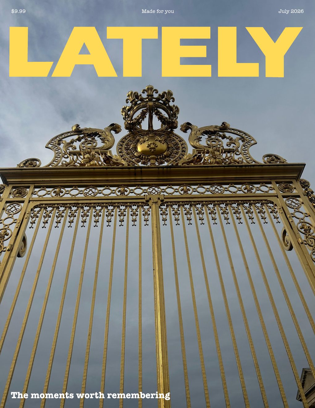 A personalized Lately photo magazine gift